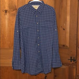 LL Bean coolmax button down shirt